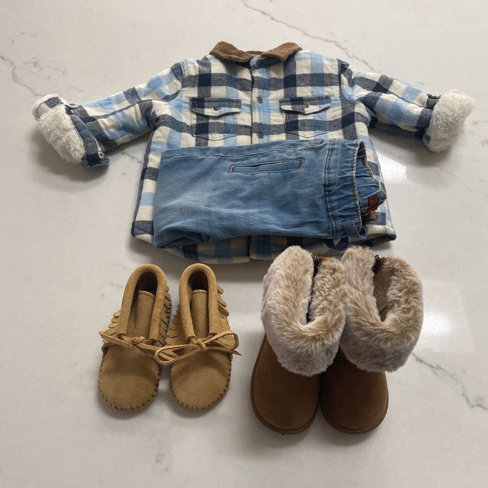 Baby Boy Winter Outfit and Boot Set